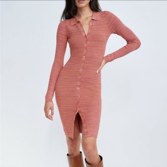 Aritzia Wilfred Cove dress XXS - space dye rhodon pink - Picture 1 of 4